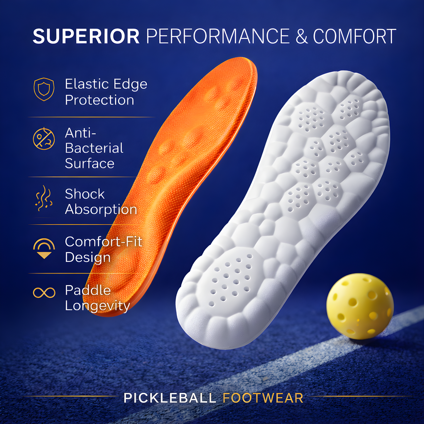 Premium Pickleball Insoles