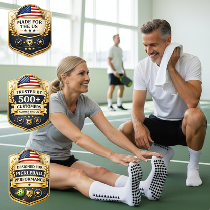 (6-Pair Set) ProGrip Pickleball Socks